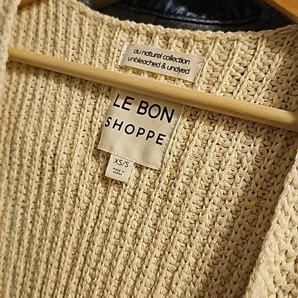 Le Bon Shoppe Granny Cotton Vest Oatmeal XS/S - Picture 4 of 5